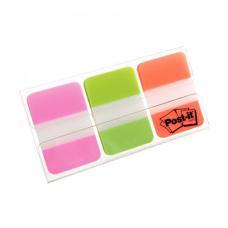 INDEX POST-IT STRONG/RIGIDE 3x22 INDEX COULEURS VIVES POSTIT 58651