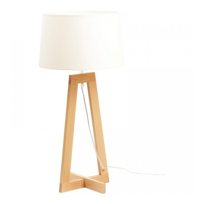 LAMPE A POSER SACHA BOIS/BLC