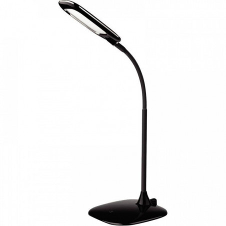 LAMPE LED NOIRE W 450LUMENS ARTICULE BRAS FLEXIBLE METAL+ABC MIKA