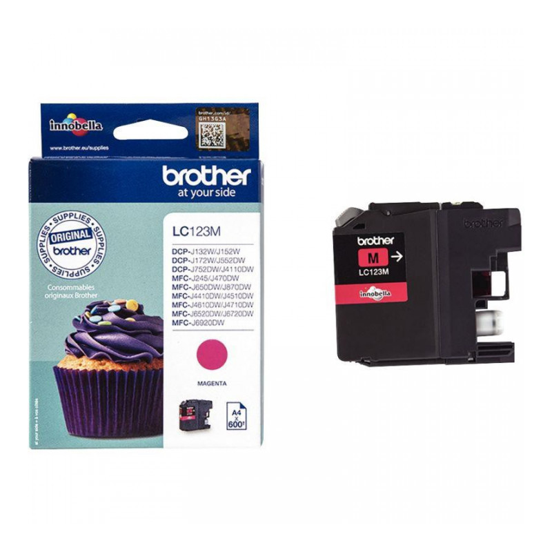 LC123M MAGENTA CUPCAKE BROTHER 6ML CART.J.ENC