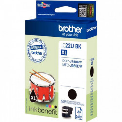 LC22UBK NOIR TAMBOUR HC BROTHER 49ML 2400P CART.J.ENC