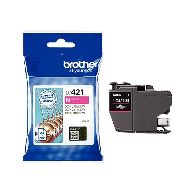 LC421M MAGENTA  BOULES BROTHER 7,7ML 200PAGES CART.J.ENC