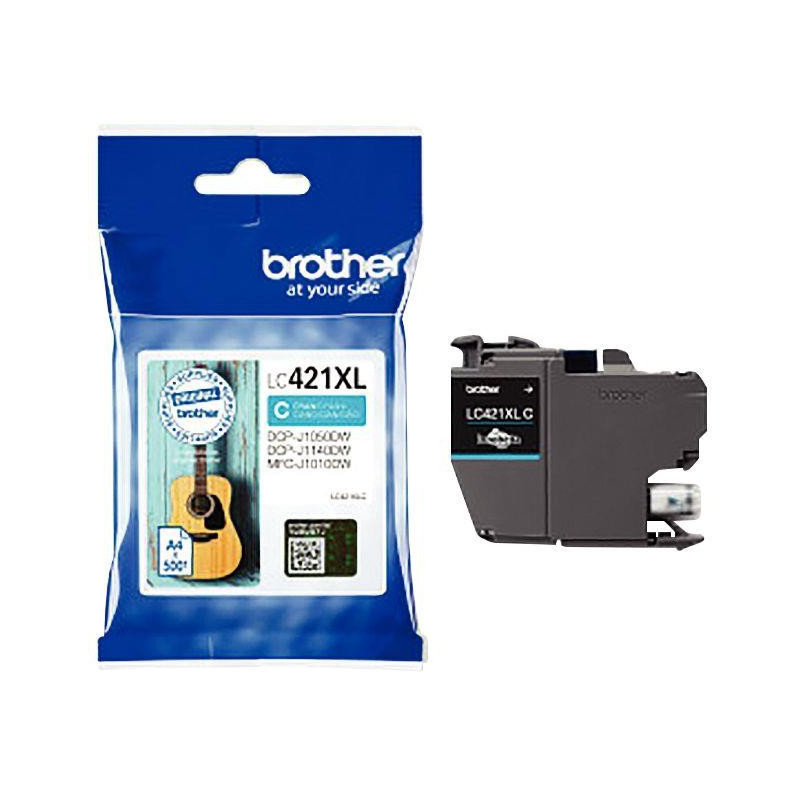 LC421XLC CYAN GUITARE HC BROTHER 5,6ML 500PAGES  CART.J.ENC