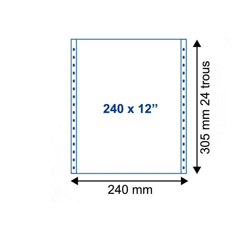 LISTING 12"x240 mm CARTIN 2000 1+0 70G BLANC BCDMP 242071