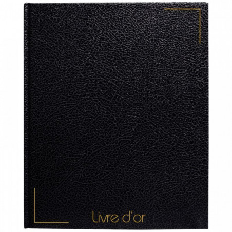 LIVRE D'OR 128 PAGES, NOIR