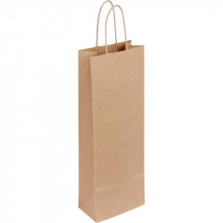 LOT 50 SAC KRAFT BOUTEILLE HAUTEUR 39CM