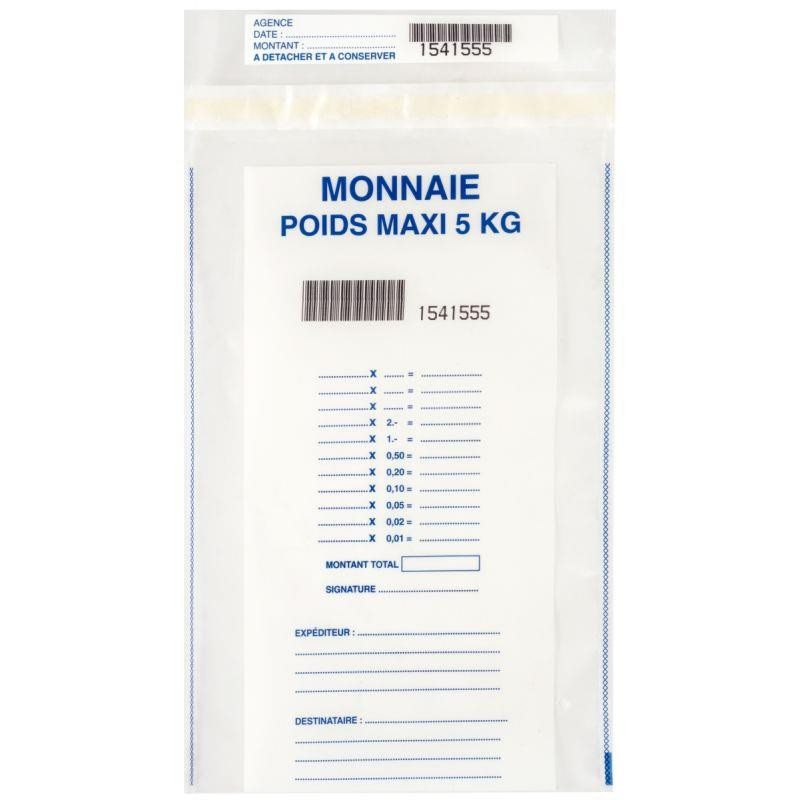 LOT DE 100 SACHETS SÉCURITÉ MONNAIE