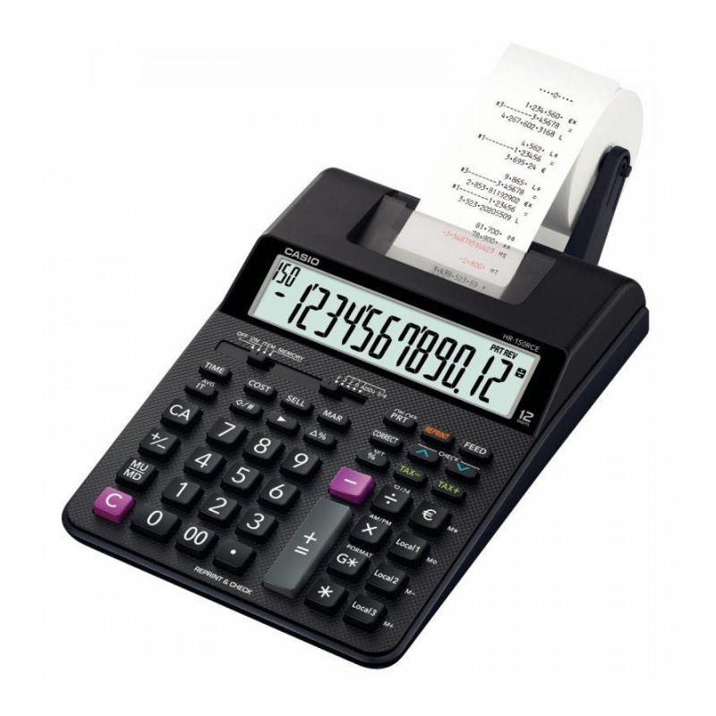 MACHINE À CALCULER IMPRIMANTE DE BUREAU CASIO 12 CHIFFRES HR-150RCE