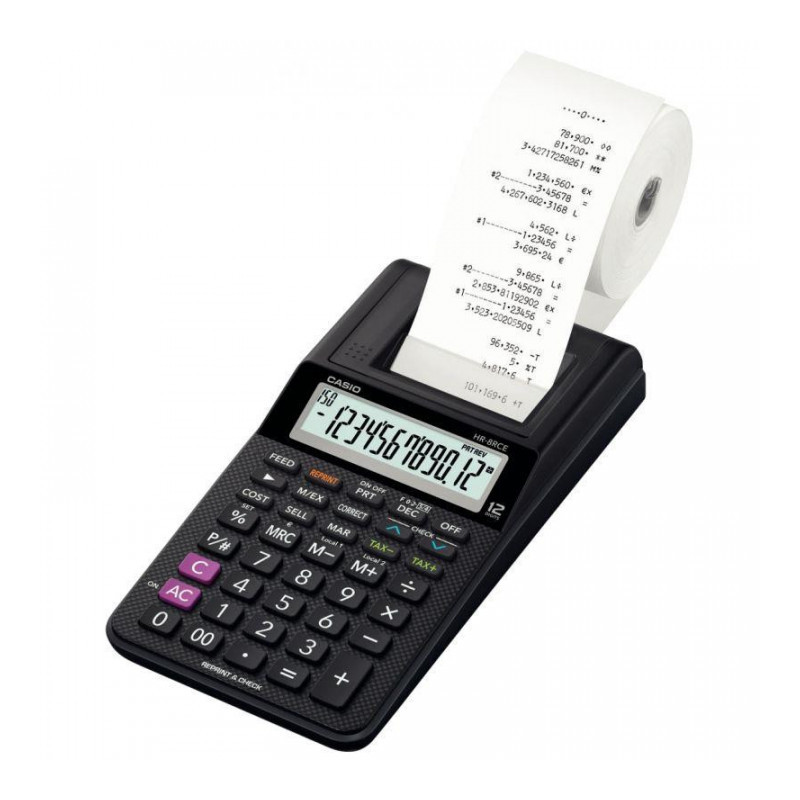 MACHINE À CALCULER IMPRIMANTE DE BUREAU CASIO 12 CHIFFRES HR-8RCE