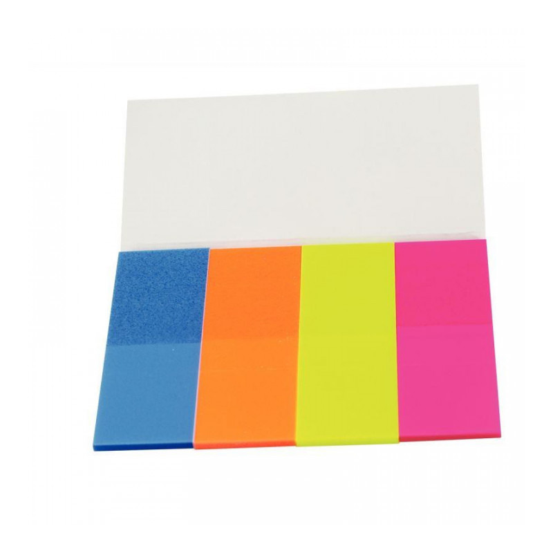 MARQUE PAGE REPOSITIONNABLE *PQT160* FILM 4 COULEURS  20X50 2671-09