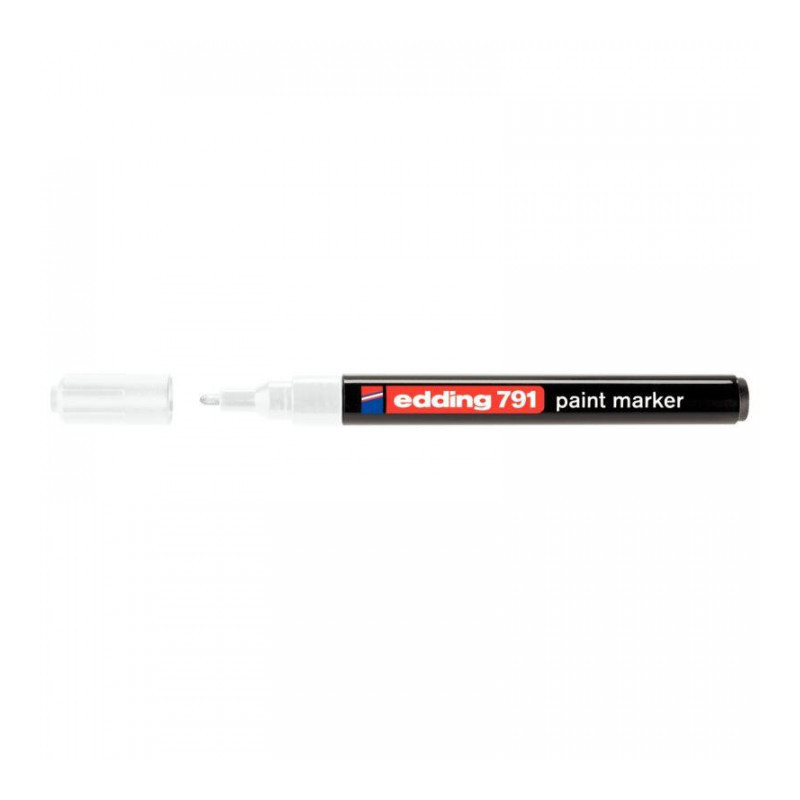 MARQUEUR BLANC PEINTURE PERMANENTE E 791 POINTE OGIVE