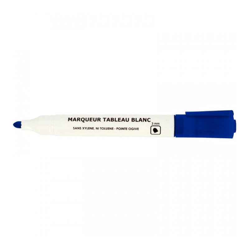 MARQUEUR BLEU TABLEAU BLANC POINTE OGIVE 3MM