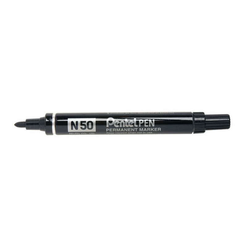 MARQUEUR NOIR PERMANENT N50 PENTEL POINTE OGIVE BASE ALCOOL