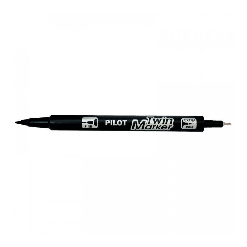 MARQUEUR NOIR PERMANENT TWIN MARKER  4902505342080