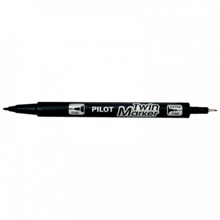 MARQUEUR NOIR PERMANENT TWIN MARKER  4902505342080