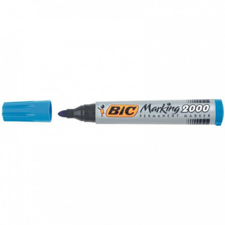 MARQUEUR PERMANENT  BLEU BIC OGIVE 2000 8209143