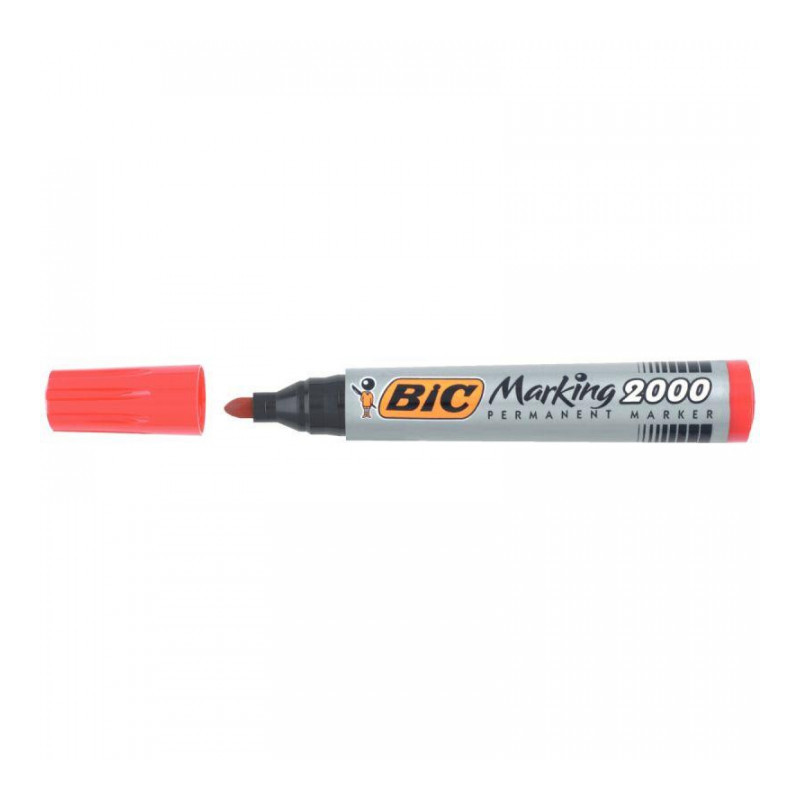 MARQUEUR PERMANENT ROUGE BIC OGIVE 2000 BIC 8209133