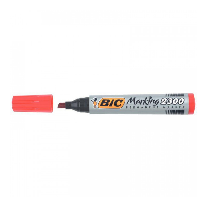 MARQUEUR ROUGE BIC BISEAUTE 2300 8209243