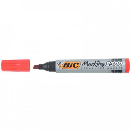 MARQUEUR ROUGE BIC BISEAUTE 2300 8209243