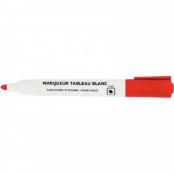 MARQUEUR TABLEAU BLANC POINTE OGIVE 3MM ROUGE