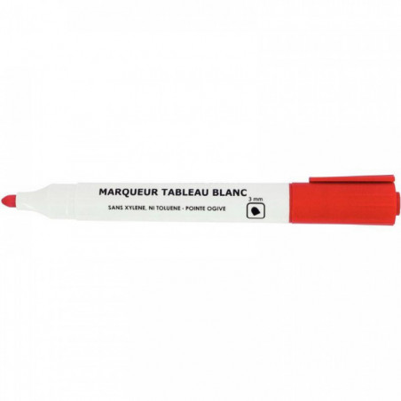 MARQUEUR TABLEAU BLANC POINTE OGIVE 3MM ROUGE