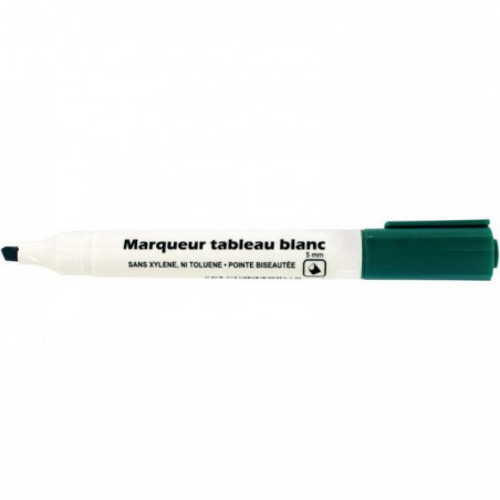 MARQUEUR VERT TABLEAU BLANC POINTE BISEAUTÉE 5MM