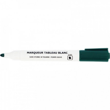 MARQUEUR VERT TABLEAU BLANC POINTE OGIVE 3MM