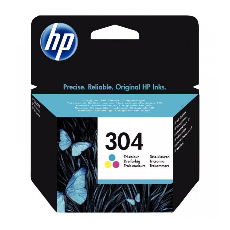 N9K05AE CART HP 304 D'ENCRE TROIS COULEURS 100 PAGES