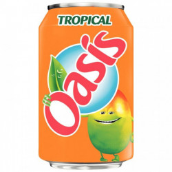 PACK DE 24 CANETTES SLIM OASIS TROPICAL 33CL