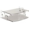 SUPPORT MONITEUR AJUSTABLE TRANSPARENT GAMME CLARITY 9731101