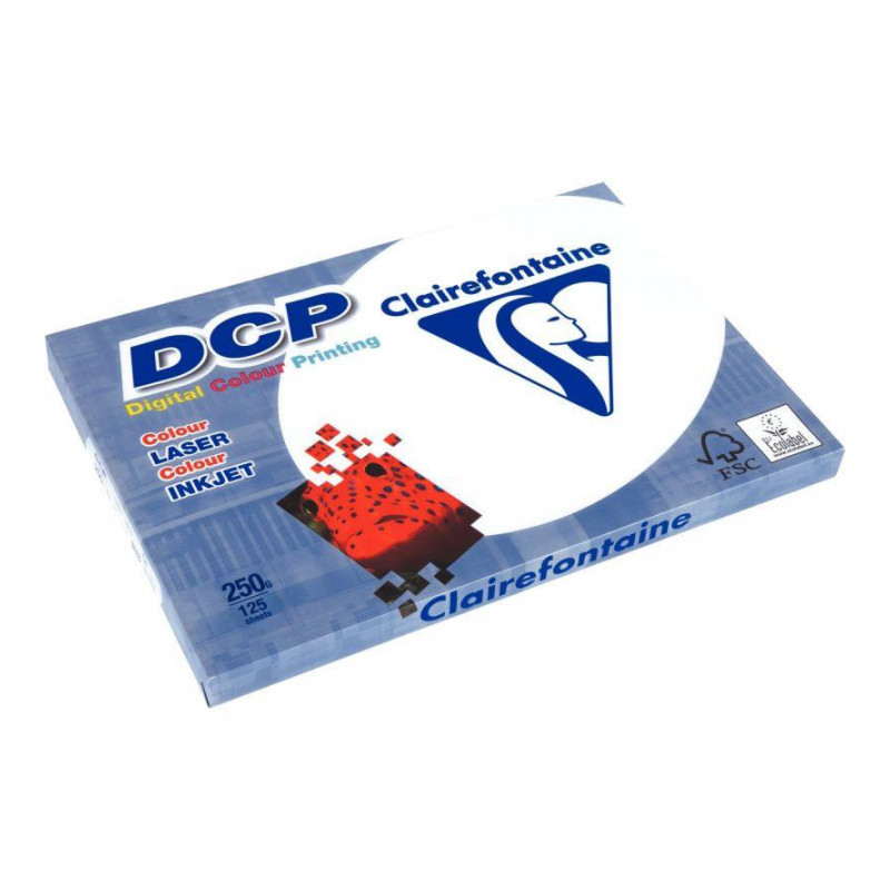 PAPIER A3 250G BLANC DCP 1858C RAM125F ECOLABEL FSC COLORLOK FAB France