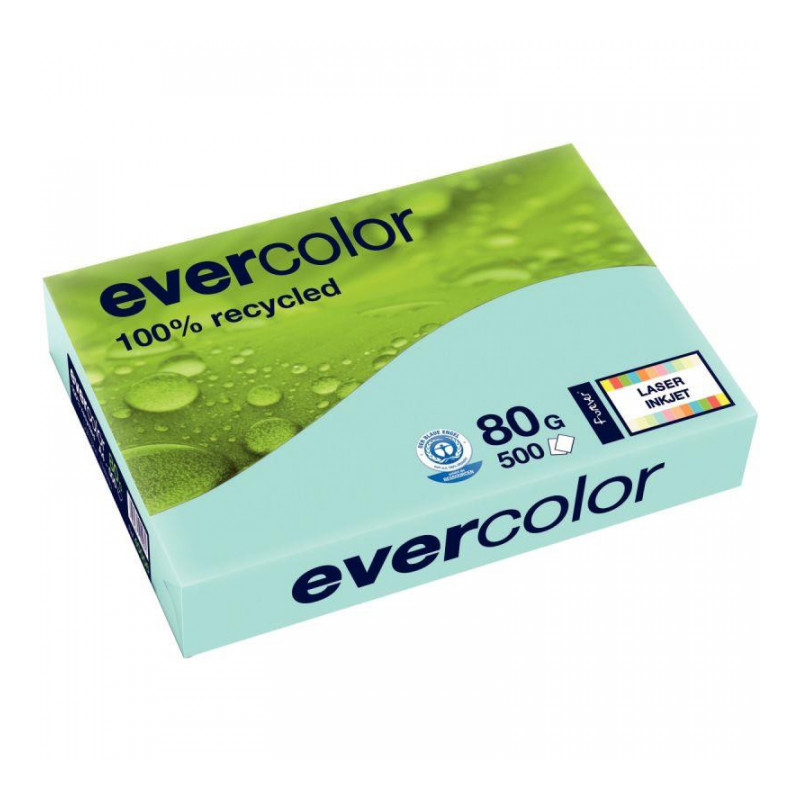 PAPIERA3 80G  RECYCLÉ BLEU R500F EVERCOLOR