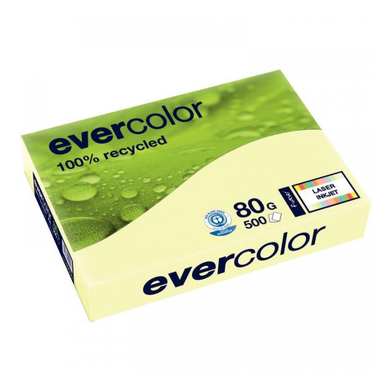 PAPIERA3 80G  RECYCLÉ JAUNE R500F EVERCOLOR