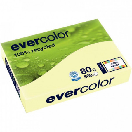 PAPIERA3 80G  RECYCLÉ JAUNE R500F EVERCOLOR