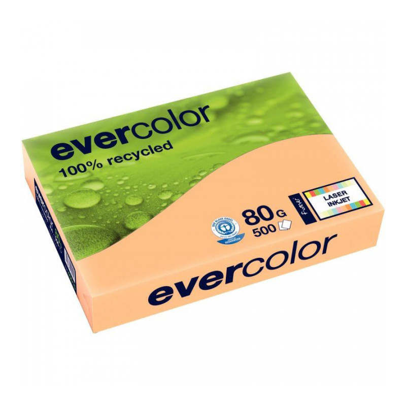 PAPIERA3 80G  RECYCLÉ SAUMON R500F EVERCOLOR