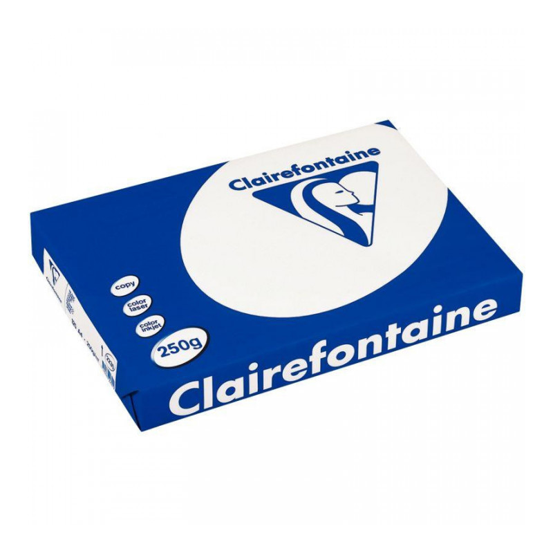 PAPIER A3 BLANC 250G 2232C  RAMETTE 125F CLAIREFONTAINE