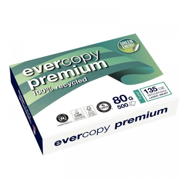 PAPIER A4 80G BLANC EVERCOPY PREMIUM  DIN6738 *R500F* 1902C