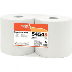 PAPIER D'ESSUYAGE INDUSTRIEL PQT2 BOBINE 800 FEUILLES BLANCHES ECOLABEL TOP PRIX