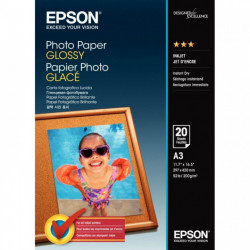 PAPIER PHOTO PREMIUM GLACÉ EPSON A3 200G PAQUET DE 20 FEUILLES