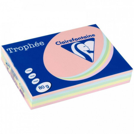 PAPIER REPRO A4 PANACHE PASTEL 80G RTE 500  CLAIRALFA 1703C