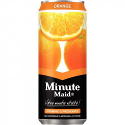 PAQUET  24 BOÎTES 33 CL  MINUTE MAID ORANGE