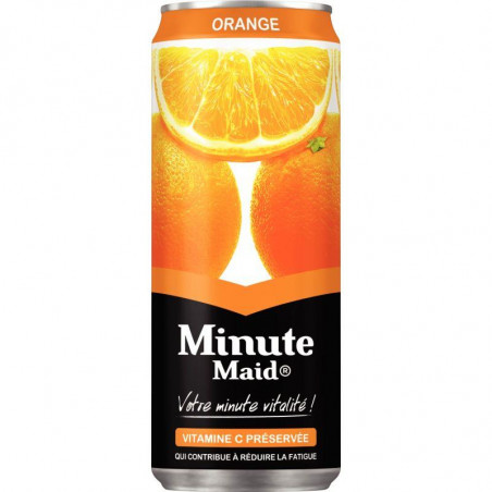 PAQUET  24 BOÎTES 33 CL  MINUTE MAID ORANGE