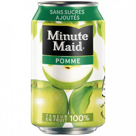 PAQUET  24 BOÎTES 33 CL  MINUTE MAID POMME