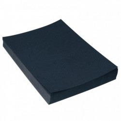 PAQUET A3  DE 100 COUVERTURES GRAIN CUIR NOIR