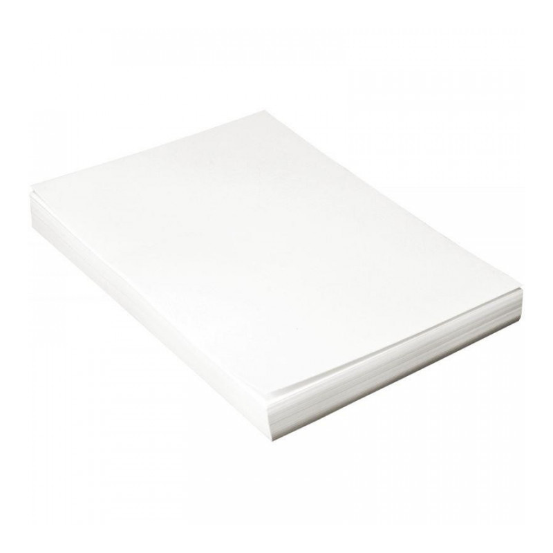 PAQUET DE 100 COUVERTURES GRAIN CUIR BRILLANT BLANC