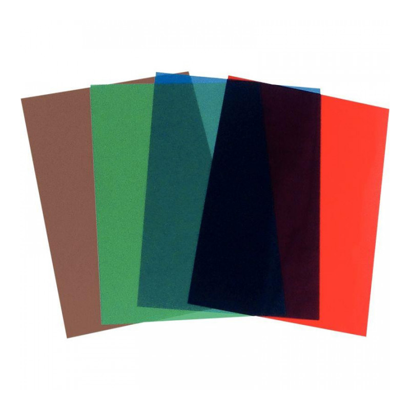 PAQUET DE 100 COUVERTURES PVC 20/100 A4 ASSORTIES