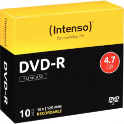 PAQUET DE 10  DVD-R INTENSO 4,7 GO