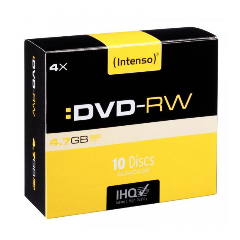 PAQUET DE 10 DVD-RW INTENSO 4,7 GO