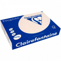 PAQUET DE 250 FEUILLES DE PAPIER 160G DE FORMAT A3 SAUMON TROPHEE CLAIREFONTAINE