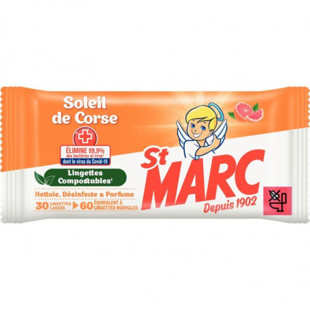 PAQUET DE 60 LINGETTES SOLEIL DE CORSE ST MARC